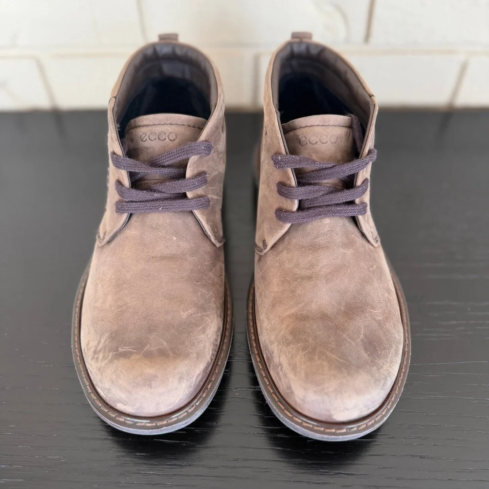 ECCO Men's Turn GTX Chukka Boot Waterproof Size 39 EU Brown Nubuck Gorpcore
